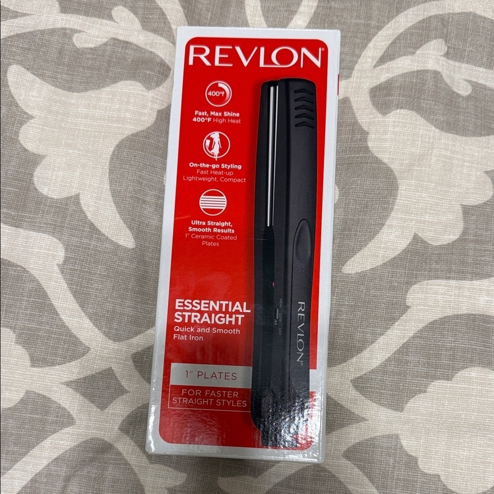 Revlon Essential Travel Compact Straight Flat Iron - Black